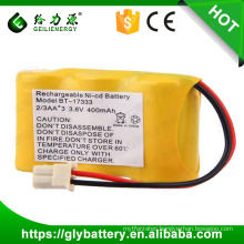 NICD 3.6V 400mAh Rechargeable Battery Pack For Cordless Phone